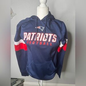 NWT MENS New England Patriots Blue Hoodie medium